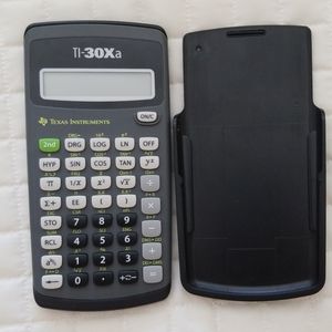 Black Texas Instruments 30Xa calculator